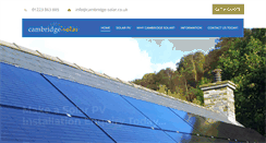 Desktop Screenshot of cambridge-solar.co.uk
