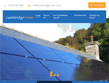 Tablet Screenshot of cambridge-solar.co.uk
